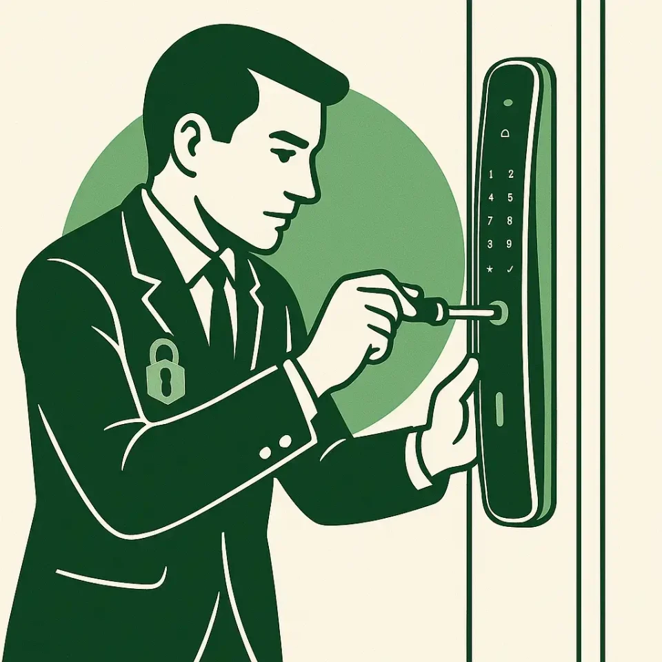 Постер услуги установка дверных замков