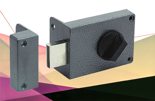 Пример накладного дверного замка