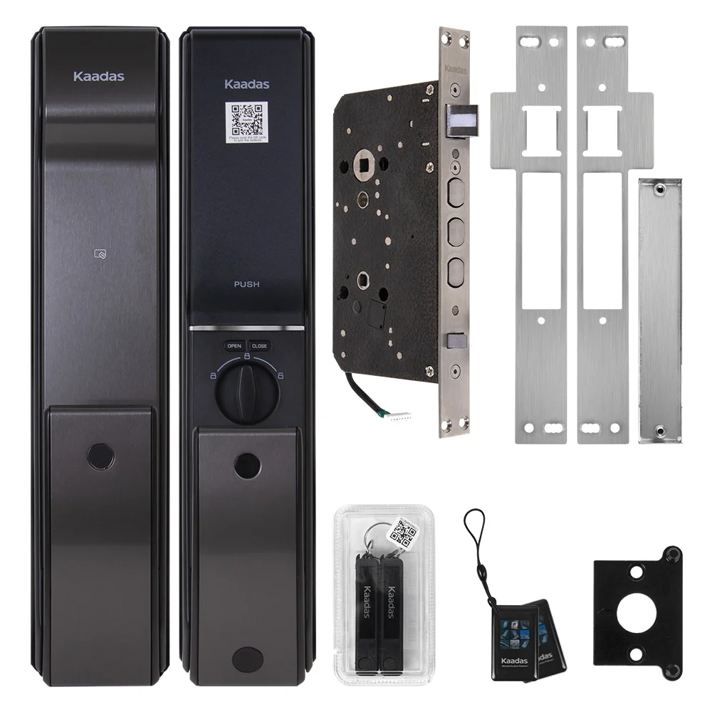 Замок врезной электронный Kaadas K9-5W с отпечатком пальца и с модулем WIFI — изображение 2